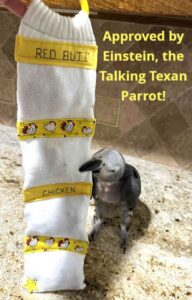 Einstein is a world-famous internet superstar African Gray whose intelligence and personality have introduced millions to the true cognitive abilities of parrots. He underscores the importance of enrichment and foraging as essential tools for parrot health, not just entertainment